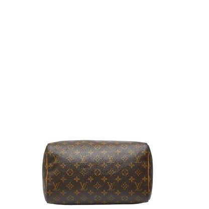 Louis Vuitton Monogram Speedy 30 Handbag Mini Boston Bag M41108 Brown PVC