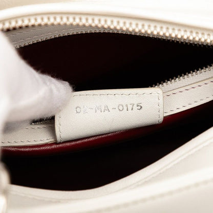 Dior Lady Dior Paradise Handbag Shoulder Bag 2WAY White Multicolor Leather