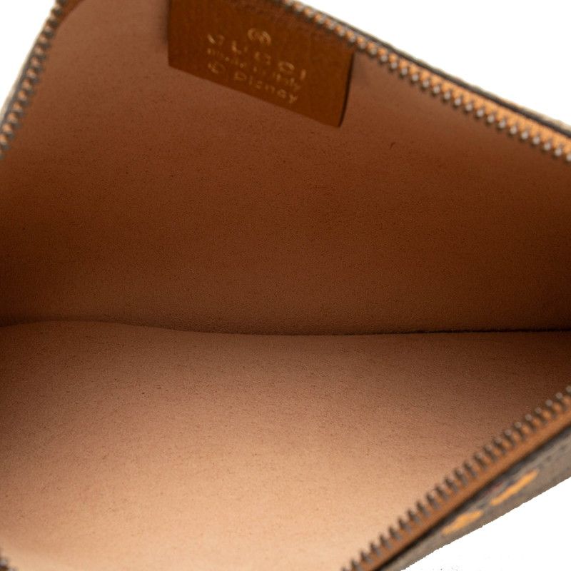 Gucci X Disney Collaboration GG Supreme Accessories Pouch 547947 Beige PVC