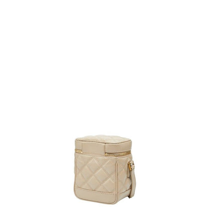 Saint Laurent 80'S Vanity Bag Shoulder Bag Beige Leather Women Saint Laurent