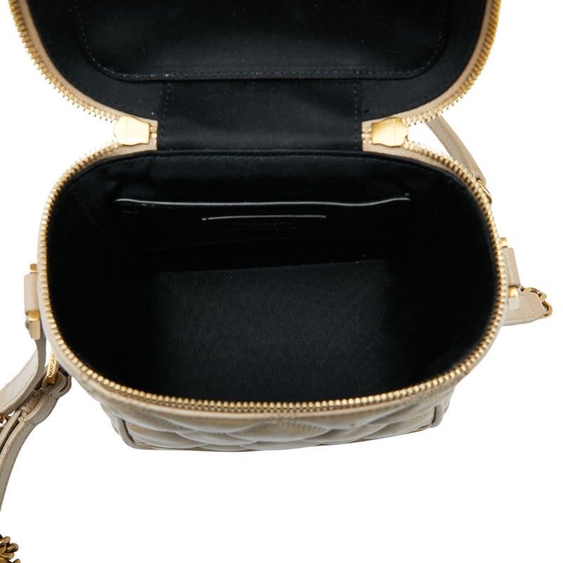 Saint Laurent 80'S Vanity Bag Shoulder Bag Beige Leather Women Saint Laurent