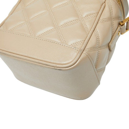 Saint Laurent 80'S Vanity Bag Shoulder Bag Beige Leather Women Saint Laurent