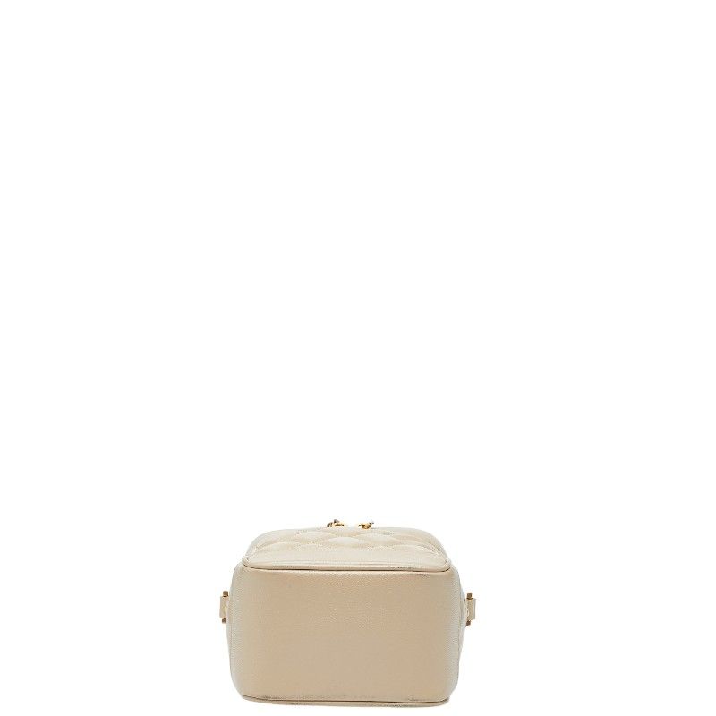 Saint Laurent 80'S Vanity Bag Shoulder Bag Beige Leather Women Saint Laurent