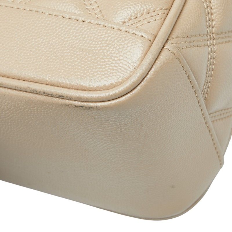 Saint Laurent 80'S Vanity Bag Shoulder Bag Beige Leather Women Saint Laurent