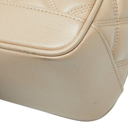 Saint Laurent 80'S Vanity Bag Shoulder Bag Beige Leather Women Saint Laurent