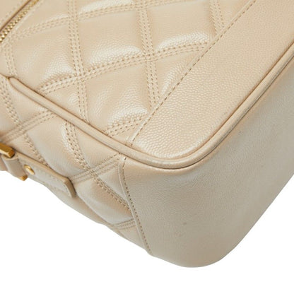 Saint Laurent 80'S Vanity Bag Shoulder Bag Beige Leather Women Saint Laurent