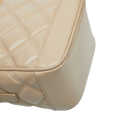 Saint Laurent 80'S Vanity Bag Shoulder Bag Beige Leather Women Saint Laurent