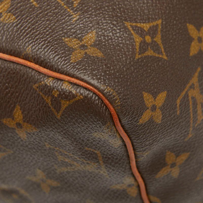 Louis Vuitton Monogram Speedy 30 M41526 Brown PVC Leather Women Louis Vuitton