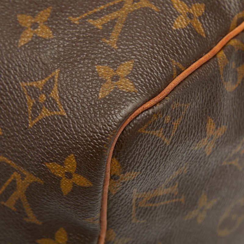Louis Vuitton Monogram Speedy 30 M41526 Brown PVC Leather Women Louis Vuitton