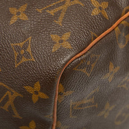 Louis Vuitton Monogram Speedy 30 M41526 Brown PVC Leather Women Louis Vuitton