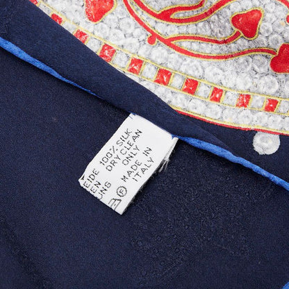 Cartier Must De Cartier Jewelry Motif Navy Multicolor Silk Women's Cartier