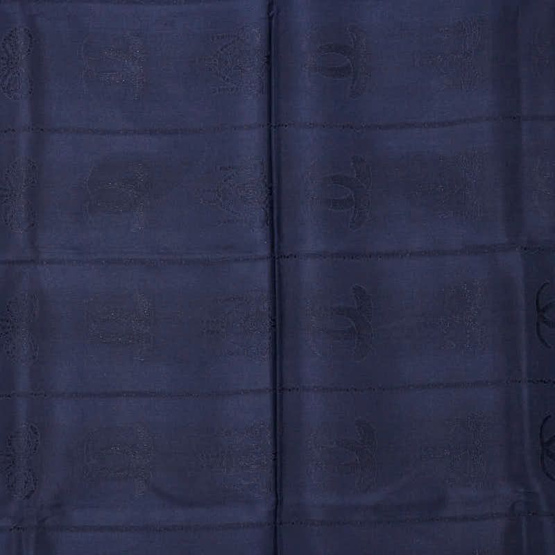 Cartier Must De Cartier Jewelry Motif Navy Multicolor Silk Women's Cartier