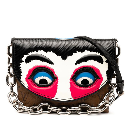 Louis Vuitton Monogram Reverse Epi Pochette Kabuki Mask Handbag Shoulder Bag
