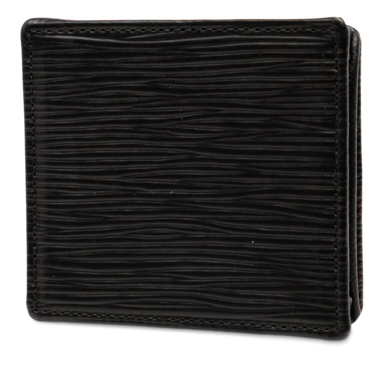 Louis Vuitton Epi Porte Monet Coin Case Coin Case M63692 Black Leather Men's