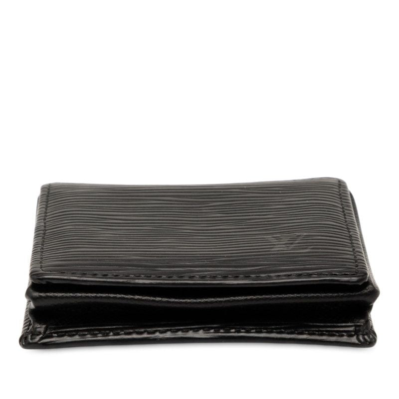 Louis Vuitton Epi Porte Monet Coin Case Coin Case M63692 Black Leather Men's