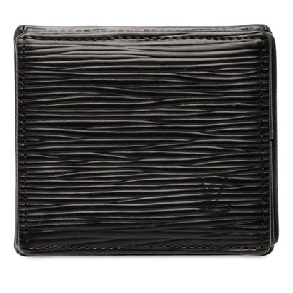 Louis Vuitton Epi Porte Monet Coin Case Coin Case M63692 Black Leather Men's