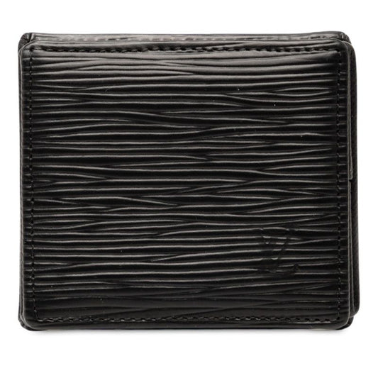 Louis Vuitton Epi Porte Monet Coin Case Coin Case M63692 Black Leather Men's