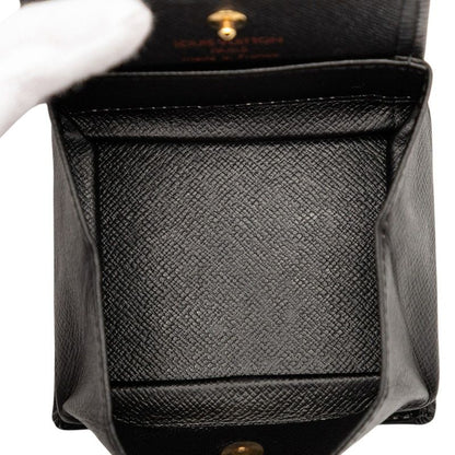Louis Vuitton Epi Porte Monet Coin Case Coin Case M63692 Black Leather Men's