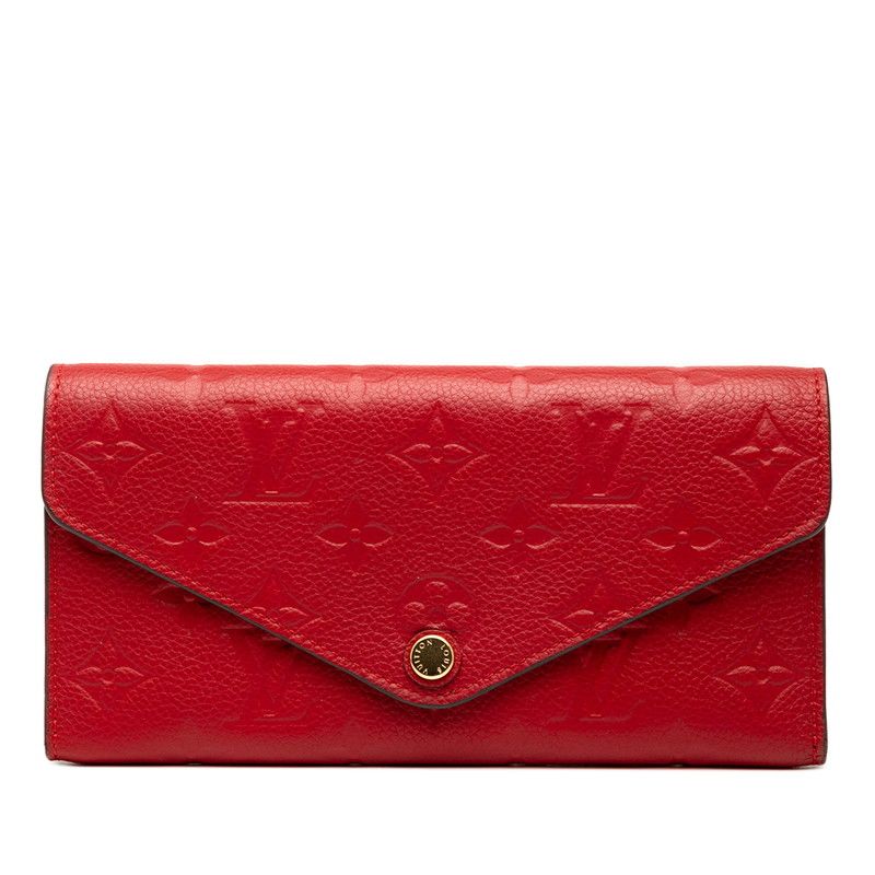 Louis Vuitton Monogram Empreinte Portefeuille Josephine M62453 Threes Red