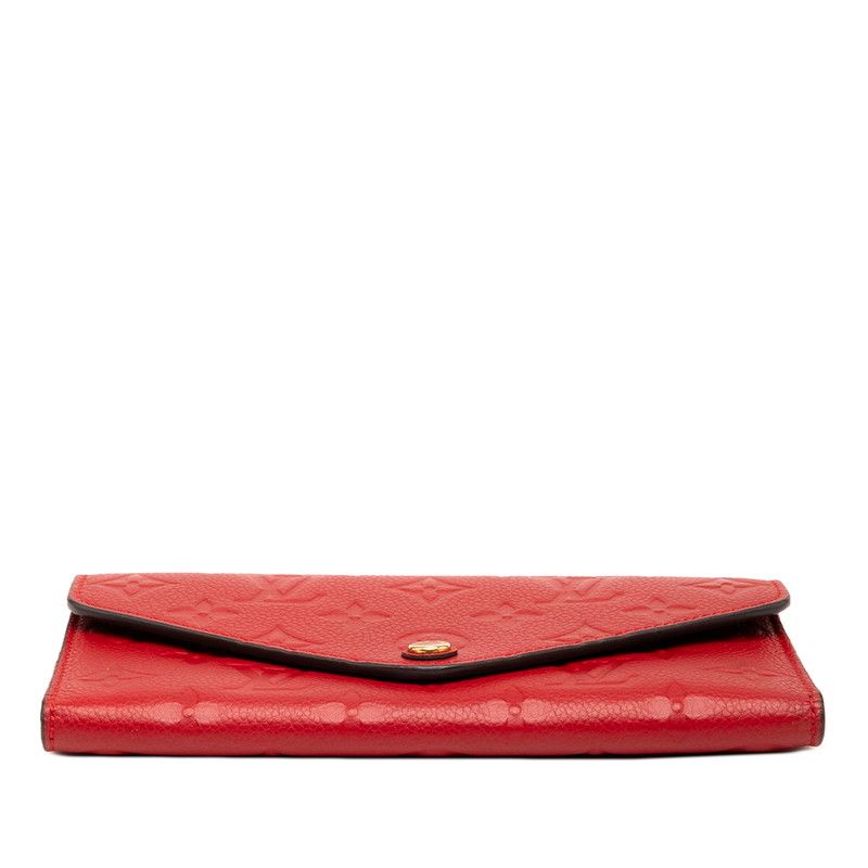 Louis Vuitton Monogram Empreinte Portefeuille Josephine M62453 Threes Red