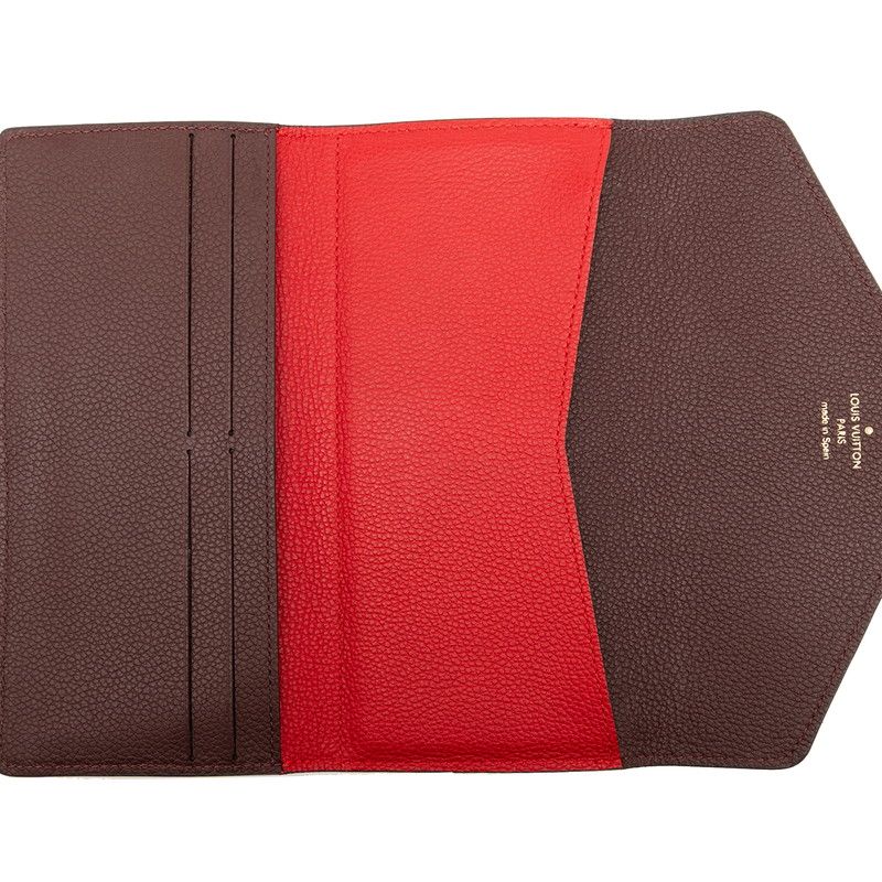 Louis Vuitton Monogram Empreinte Portefeuille Josephine M62453 Threes Red