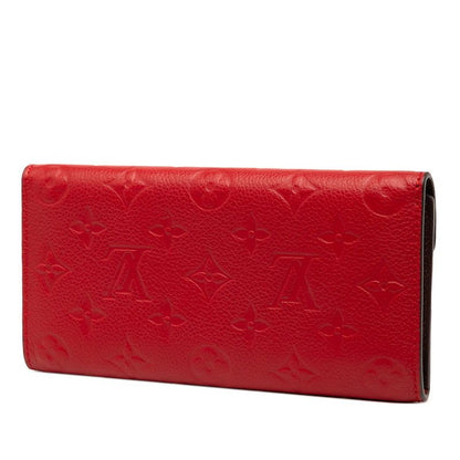 Louis Vuitton Monogram Empreinte Portefeuille Josephine M62453 Threes Red