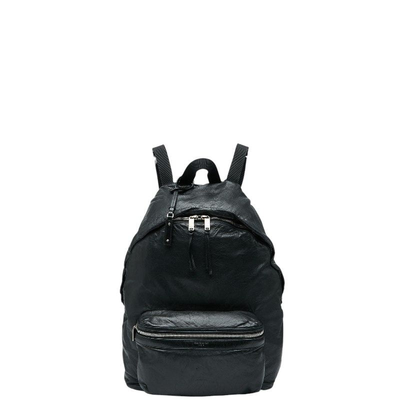 Saint Laurent Folle Double City Backpack 534974 Black Leather Women Saint