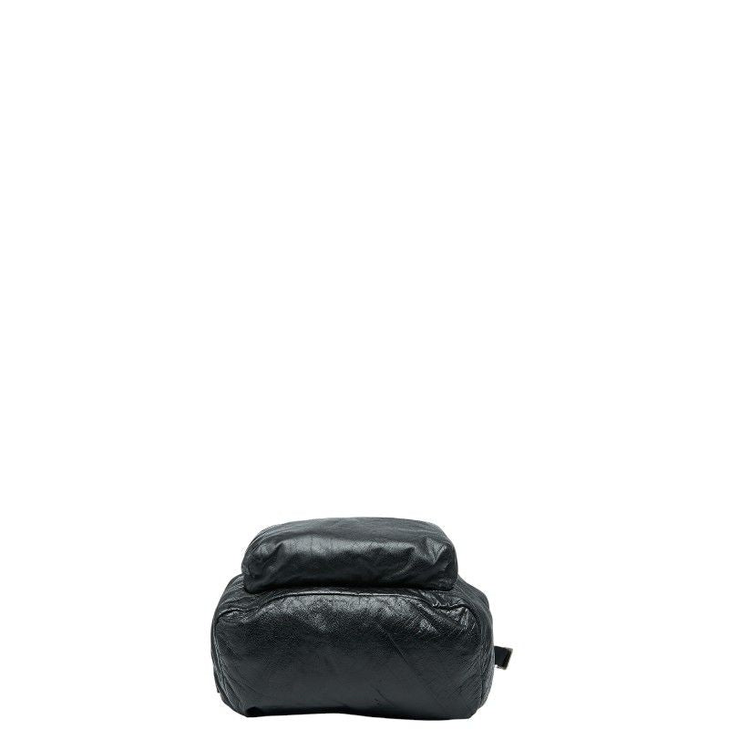 Saint Laurent Folle Double City Backpack 534974 Black Leather Women Saint