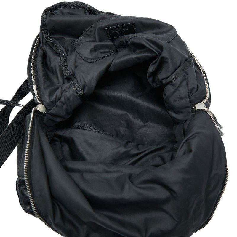 Saint Laurent Folle Double City Backpack 534974 Black Leather Women Saint