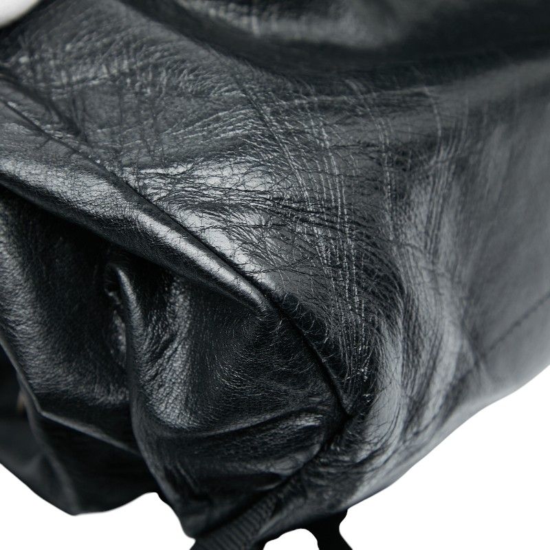 Saint Laurent Folle Double City Backpack 534974 Black Leather Women Saint