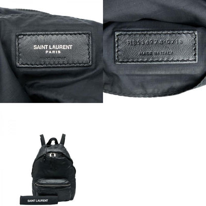 Saint Laurent Folle Double City Backpack 534974 Black Leather Women Saint