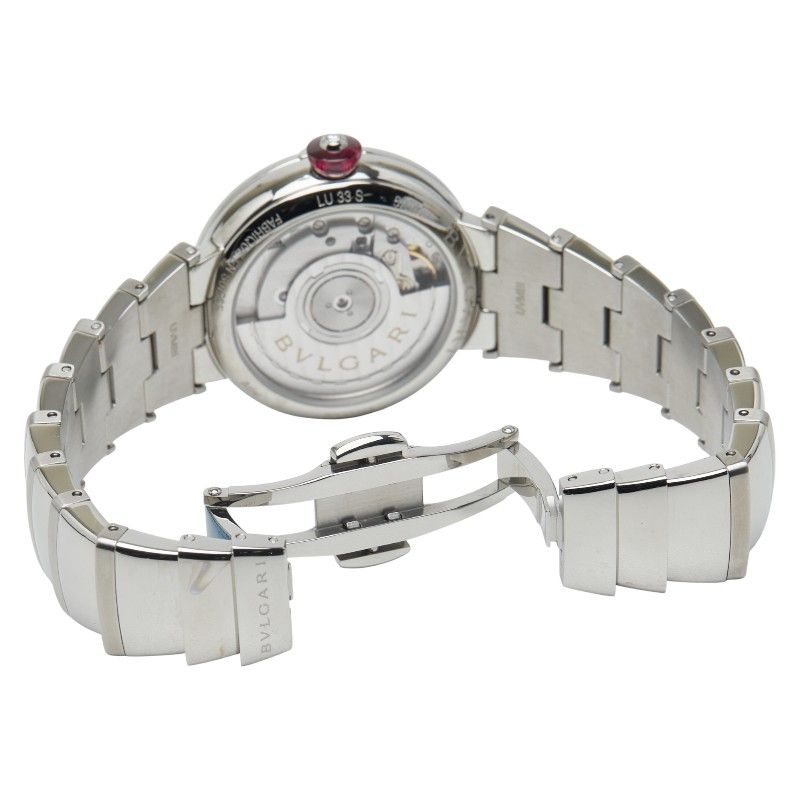 Bulgari Luchea 11P Shell Dial Lu33wssd/11 Stainless Steel Ladies Bvlgari