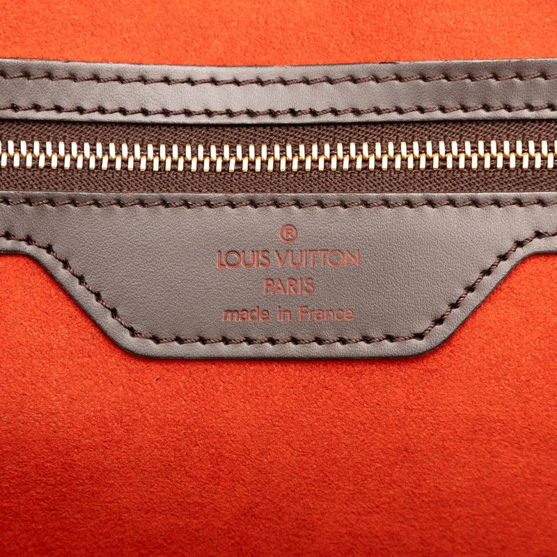 Louis Vuitton Damier Manosque GM Tote Handbag N51120 Brown PVC Leather Women