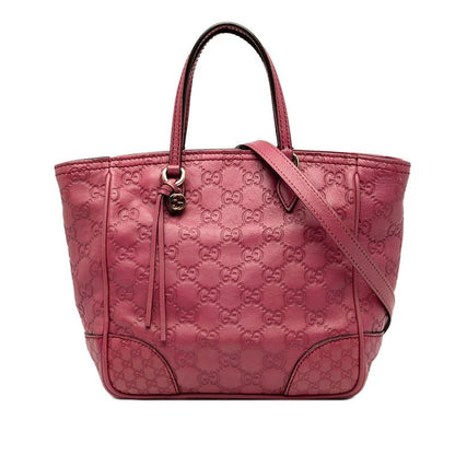 Guccissima Bree Small Handbag Shoulder Bag 2WAY 353121 Pink Leather Ladies Gucci