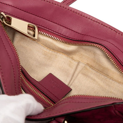 Guccissima Bree Small Handbag Shoulder Bag 2WAY 353121 Pink Leather Ladies Gucci