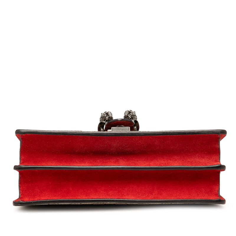 Gucci GG Supreme Dionysus Chain Shoulder Bag 400249 Beige Red PVC Ladies Gucci