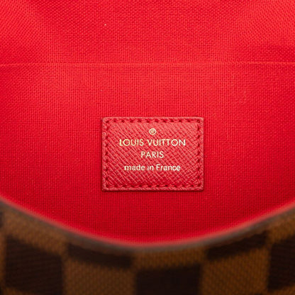 Louis Vuitton Damier Pochette Felicie Crossbody Chain Shoulder Bag N40492 Brown