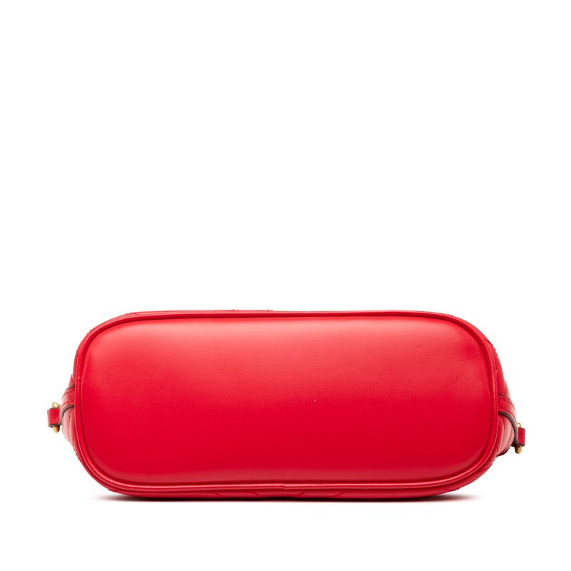 Gucci GG Marmont One Shoulder Bag 739166 Red Leather Women's Gucci