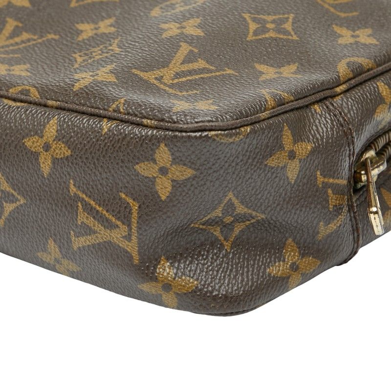 Louis Vuitton Monogram Trousse Toilette 23 Second Bag Clutch Bag M47524 Brown