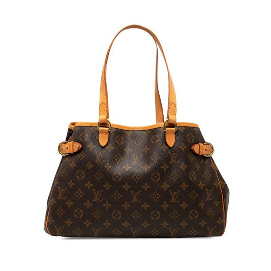 Louis Vuitton Monogram Batignolles Orizontal Shoulder Bag Handbag M51154 Brown