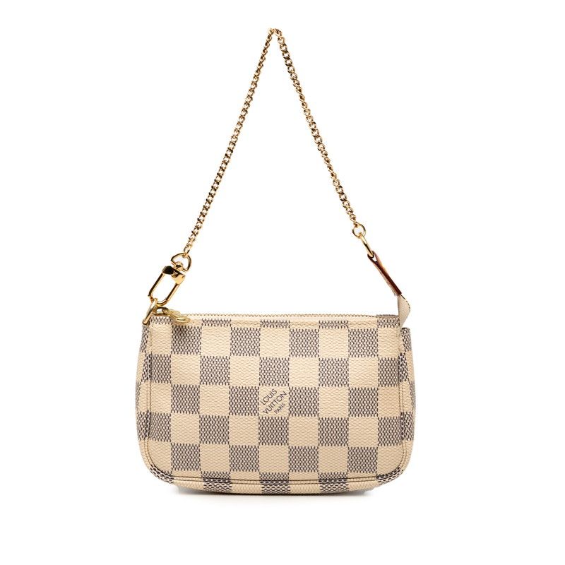 Louis Vuitton Damier Azure Mini Pochette Accessoire Accessory Pouch Handbag