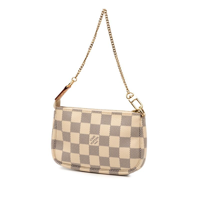 Louis Vuitton Damier Azure Mini Pochette Accessoire Accessory Pouch Handbag