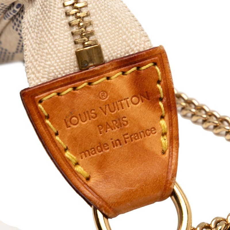 Louis Vuitton Damier Azure Mini Pochette Accessoire Accessory Pouch Handbag