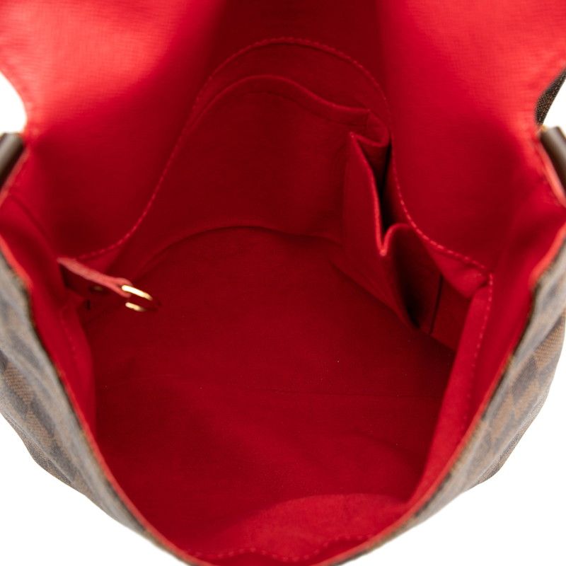 Louis Vuitton Damier Musette N51302 Brown PVC Leather Women Louis Vuitton