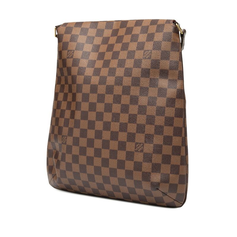Louis Vuitton Damier Musette N51302 Brown PVC Leather Women Louis Vuitton