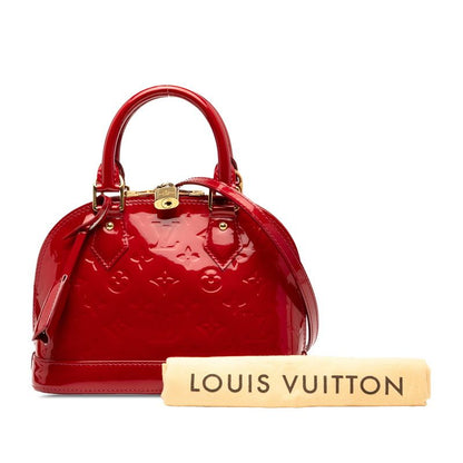 Louis Vuitton Monogram Vernis Alma BB Handbag Shoulder Bag 2WAY M91606 Pomme