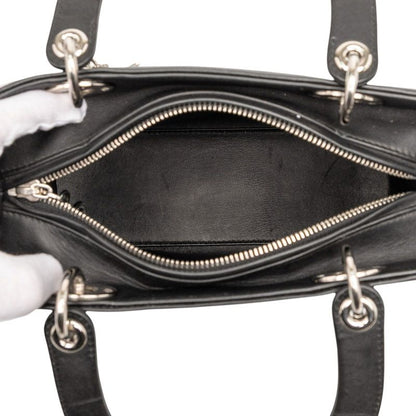 Christian Dior Paradise Lady Dior Medium Handbag Shoulder Bag 2WAY Black