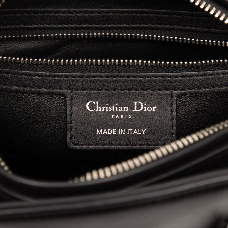 Christian Dior Paradise Lady Dior Medium Handbag Shoulder Bag 2WAY Black