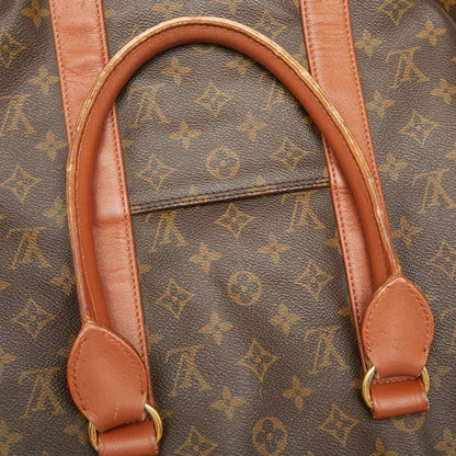 Louis Vuitton Monogram Sac Weekend GM Tote Bag Shoulder Bag M42420 Brown PVC