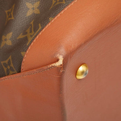 Louis Vuitton Monogram Sac Weekend GM Tote Bag Shoulder Bag M42420 Brown PVC